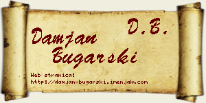 Damjan Bugarski vizit kartica